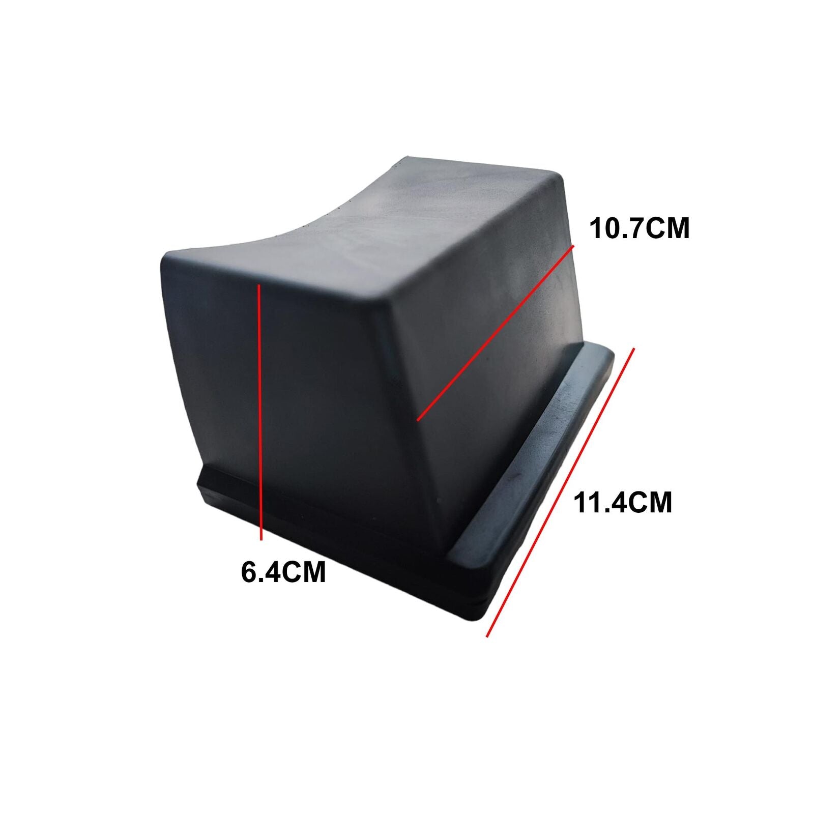 4 Pezzi Piedini Per Mobili In Metallo Gambe Per Tavolo Cono Con Base In Gomma Antiscivolo Nero - Foto 3