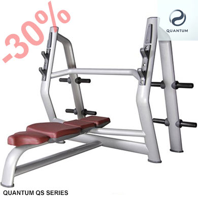 QUANTUM QS SERIES - 
OLYMPIC FLAT BENCH - 30% DISCOUNT ON THE PRICE LIST WITH A SMALL DEPOSIT AND BALANCE UPON SHIPPING. EXTRA 5% DISCOUNT IF YOU PAY NOW.