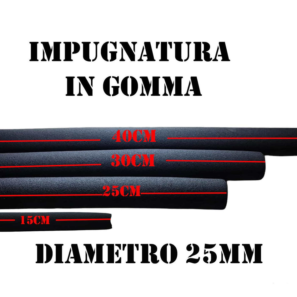 BOTÃO DE BORRACHA DE CABO ÚNICO PARA FERRAMENTAS DE GINÁSTICA Ø 25 15CM