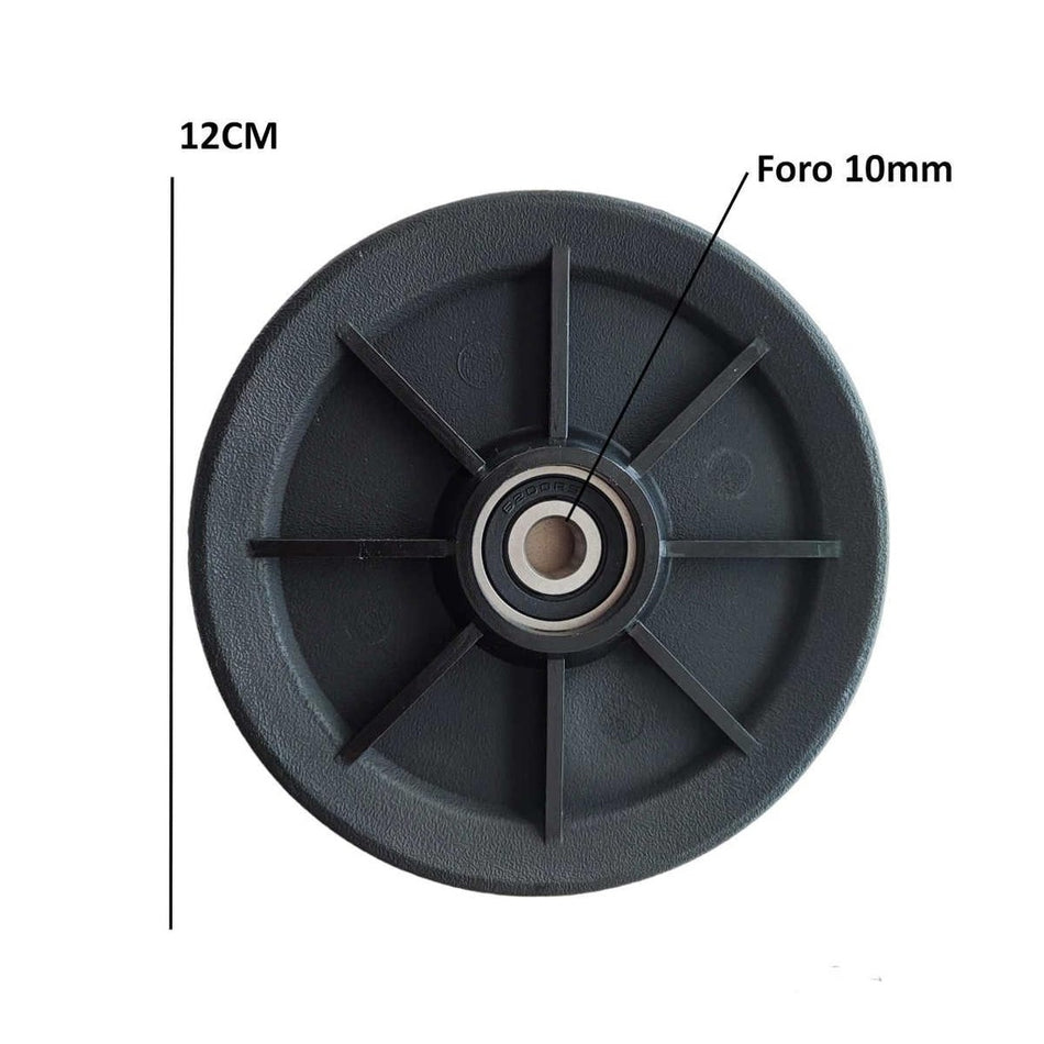 PULEGGIA CARRUCOLA CON CUSCINETTI PER ATTREZZATURA TECHNOGYM SELECTION PALESTRA BODYBUILDING 120Ø