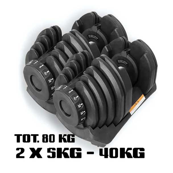 PARA REGULOWANYCH HANTLI 40 KG KAŻDY REGULOWANE HANDLE GYM GYM