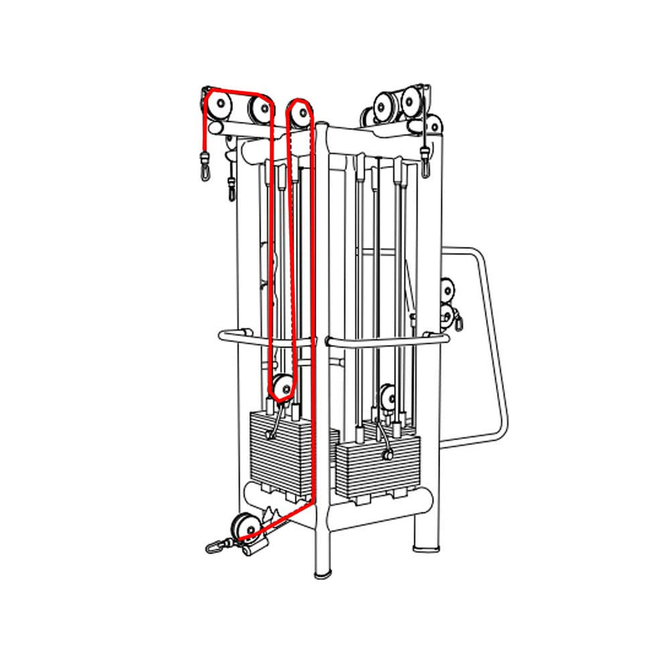 CAVO PER MACCHINE TECHNOGYM SELECTION -  CABLE JUNGLE - CAVO LATO C