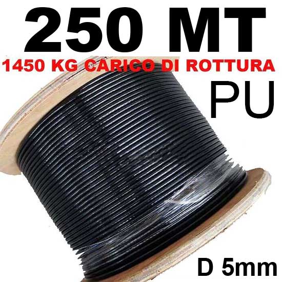 TULJAVA 500m KABLESKA VRV 6MM GYM BODY BUILDING JEKLENA NAJLONSKA KABELA GYM