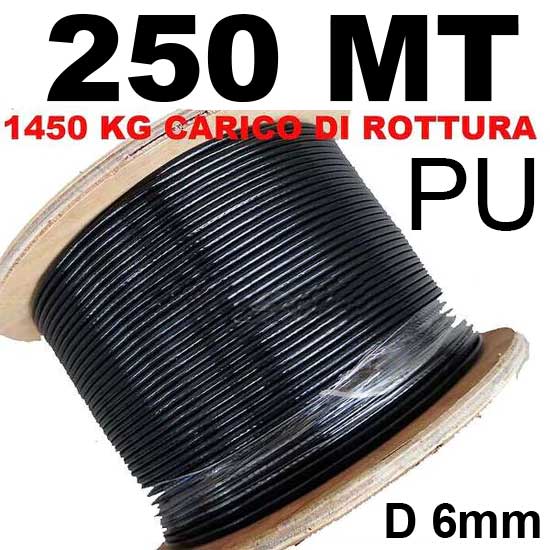 TULJAVA 500m KABLESKA VRV 6MM GYM BODY BUILDING JEKLENA NAJLONSKA KABELA GYM