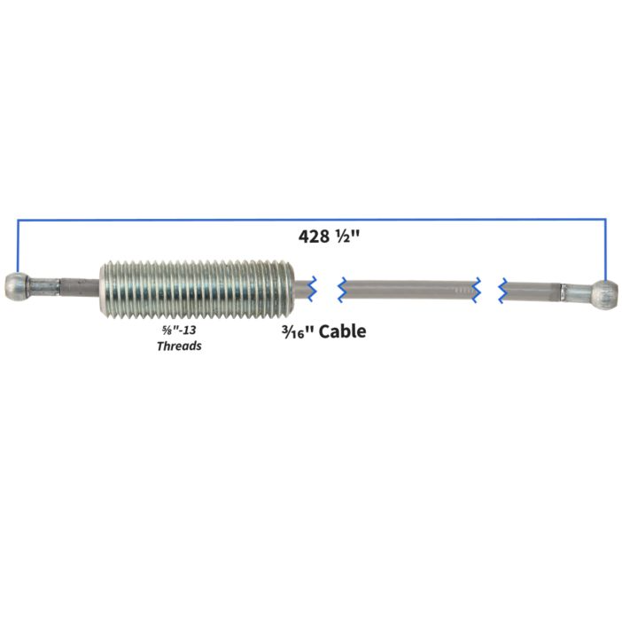 CABLE FOR LIFEFITNESS MACHINES - Cable Kit for Dual Adjustable Pulley, LifeFitness, Signature Series Motion Cable, Serial# 0612000 and down - OEM: 8989202