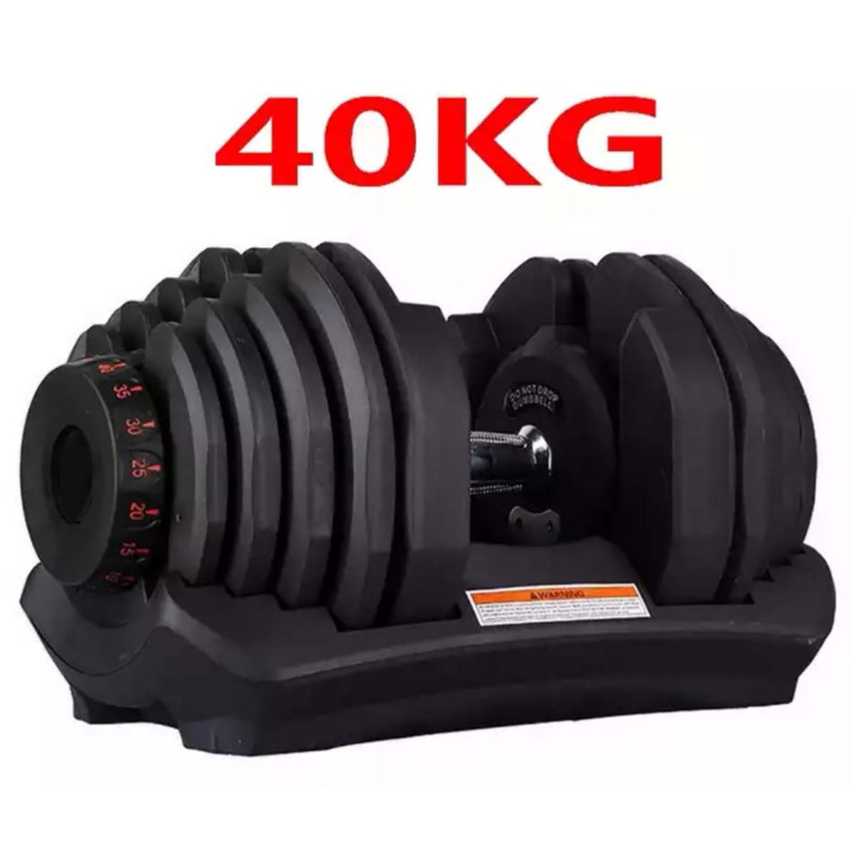 COPPIA MANUBRI REGOLABILI 40 KG  CADAUNO ADJUSTABLE DUMBBELLS GYM PALESTRA